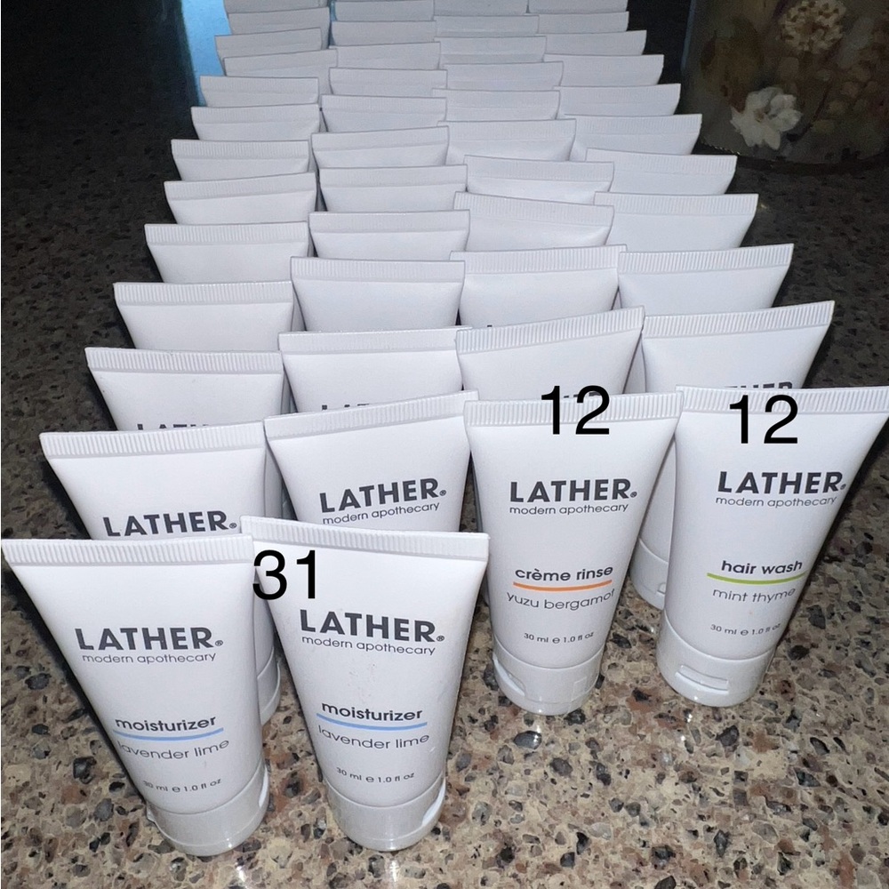 LATHER Skincare Collection (roughly 250) CLEAN LIST - Travel Size